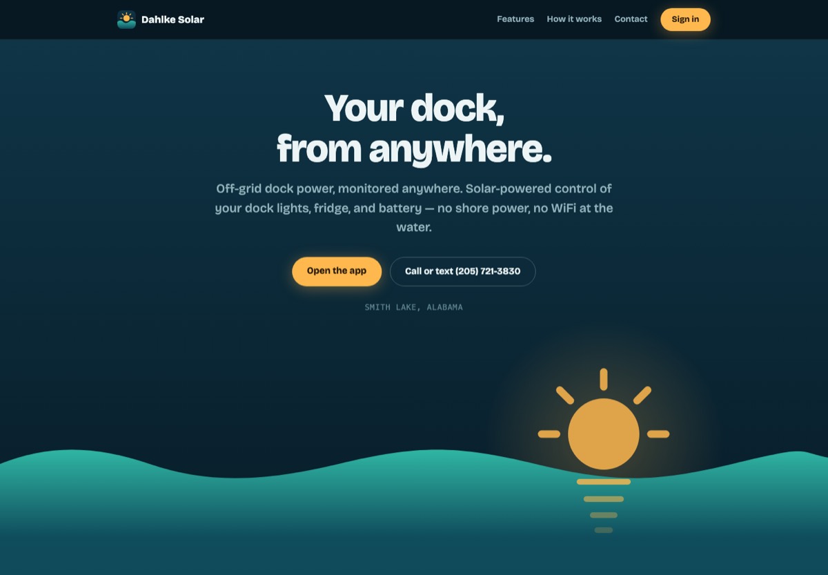 Dahlke Solar website